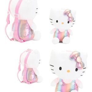 Hello Kitty Plush Iridescent Backpack